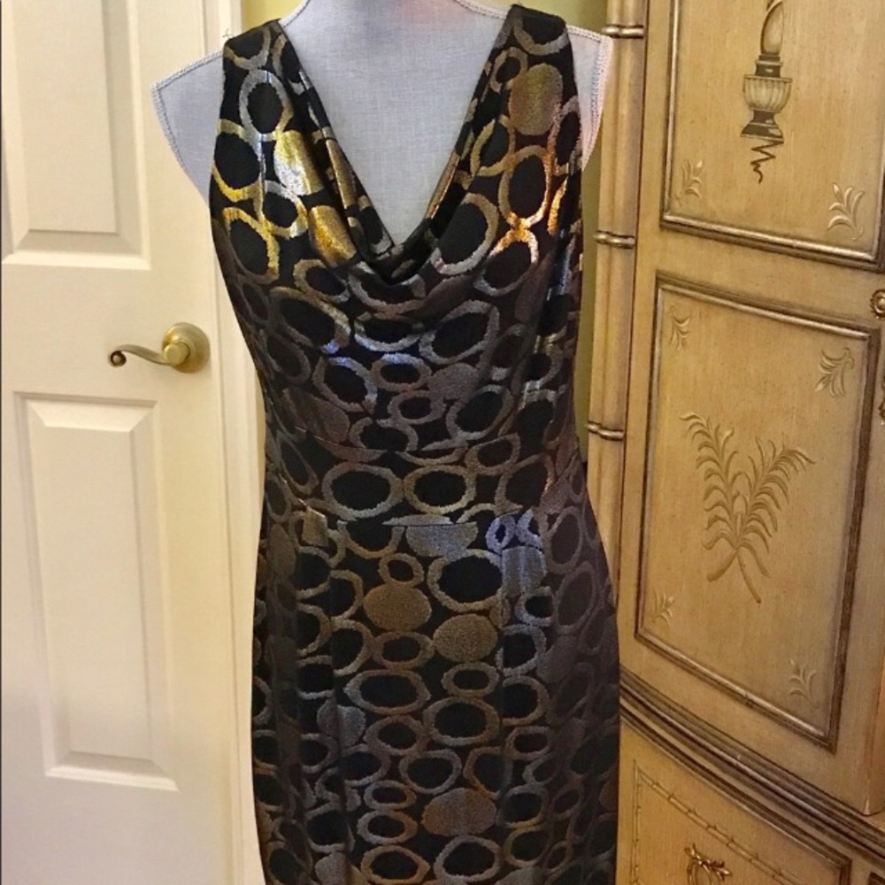 Clara Sun Woo cocktail dress with metallic circles